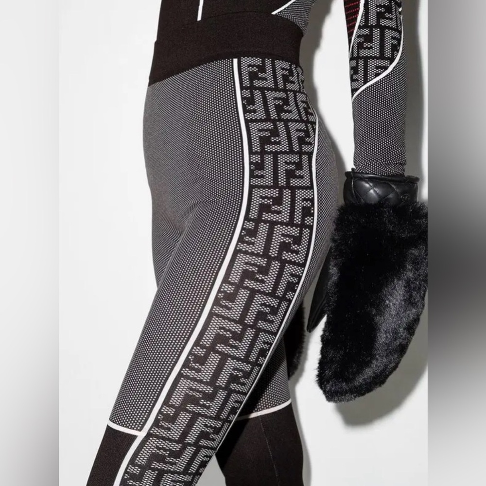 Fendi FF motif performance leggings